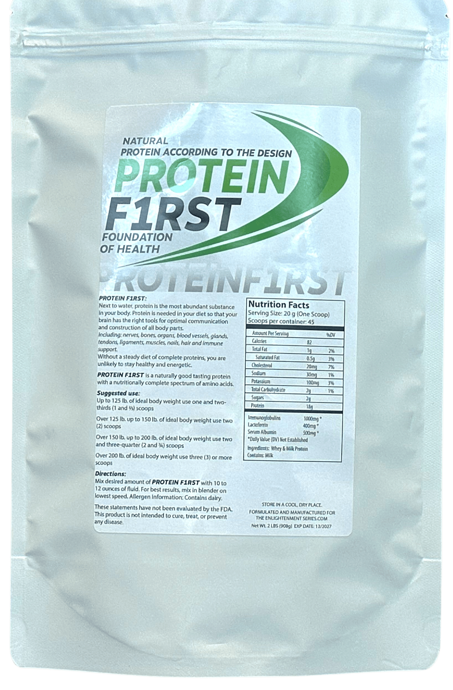 PROTEINF1RST - The Enlightenment Nutritional Series