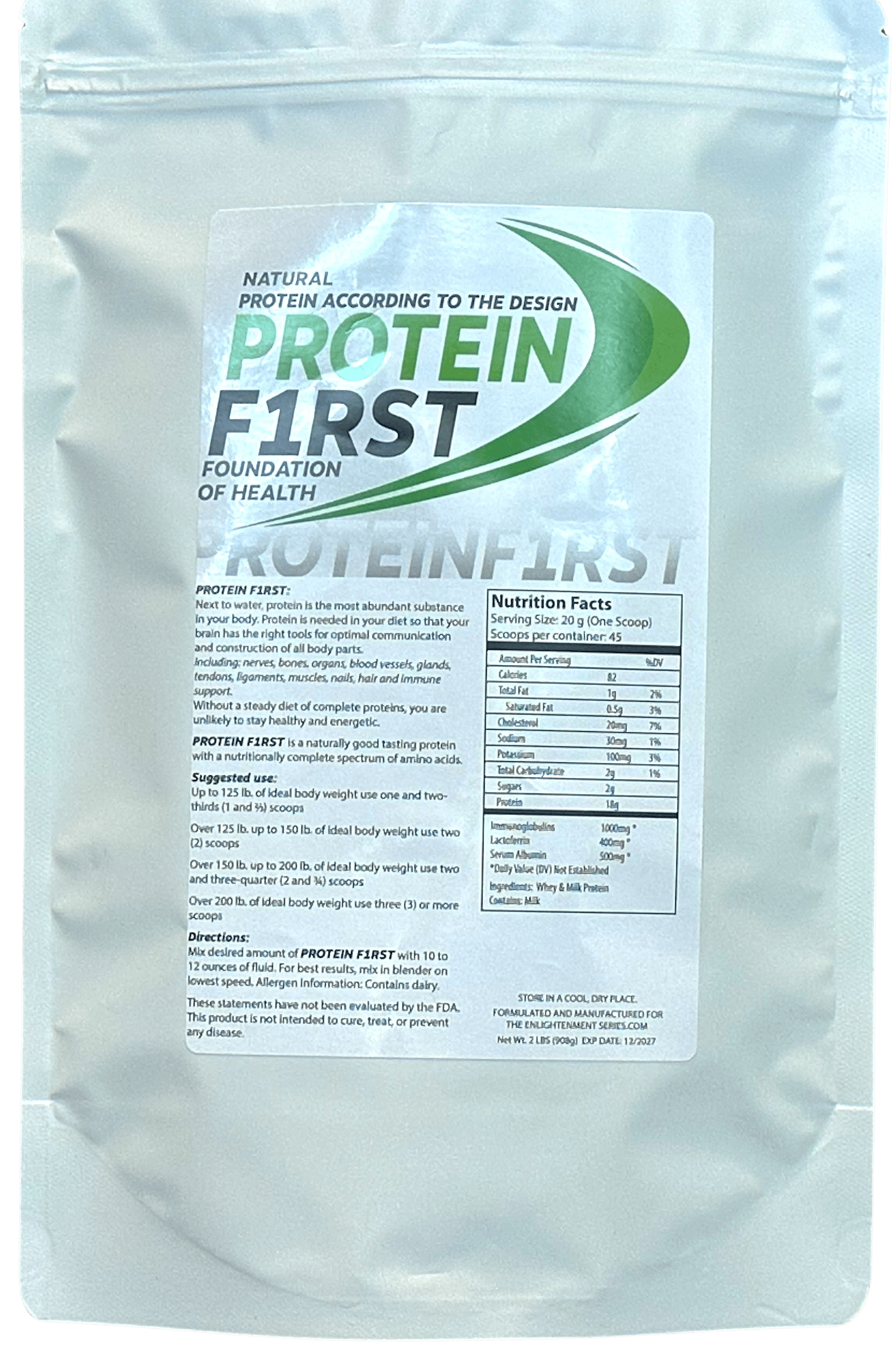 PROTEINF1RST - The Enlightenment Nutritional Series